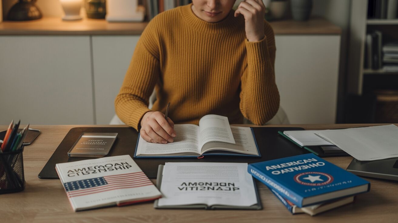 Studying for the U.S. citizenship civics test at home